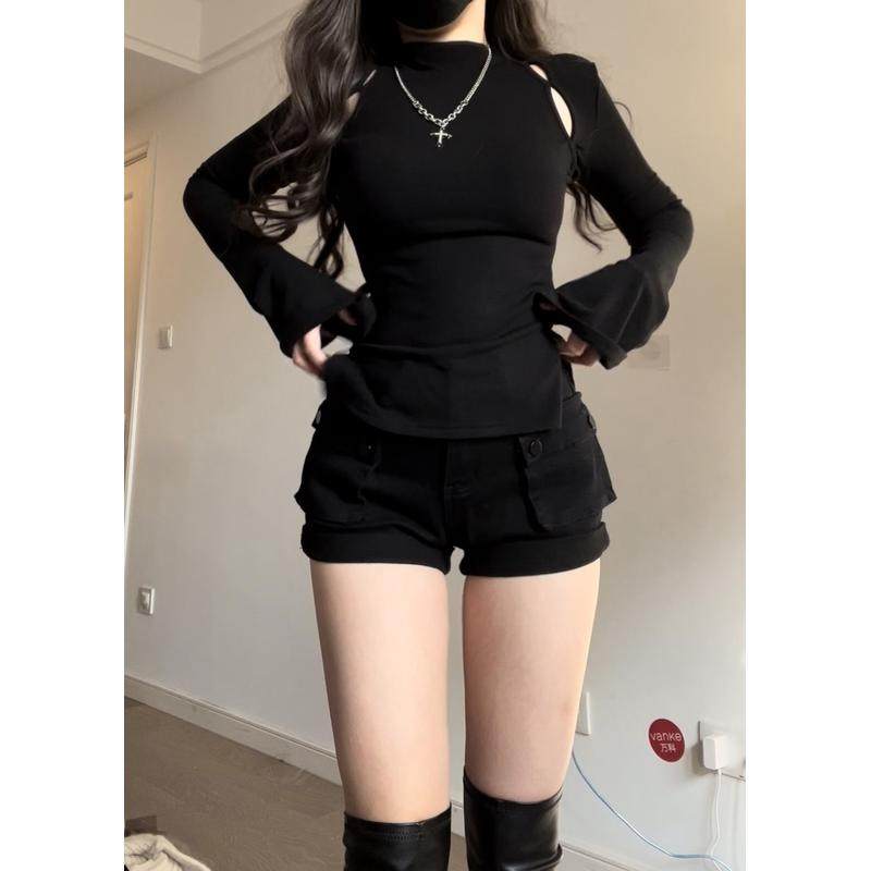 荔枝爱睡觉秋冬美式「街头酷女孩」半高领喇叭袖套装,淘宝优惠券,粉丝福利购,淘宝优惠卷