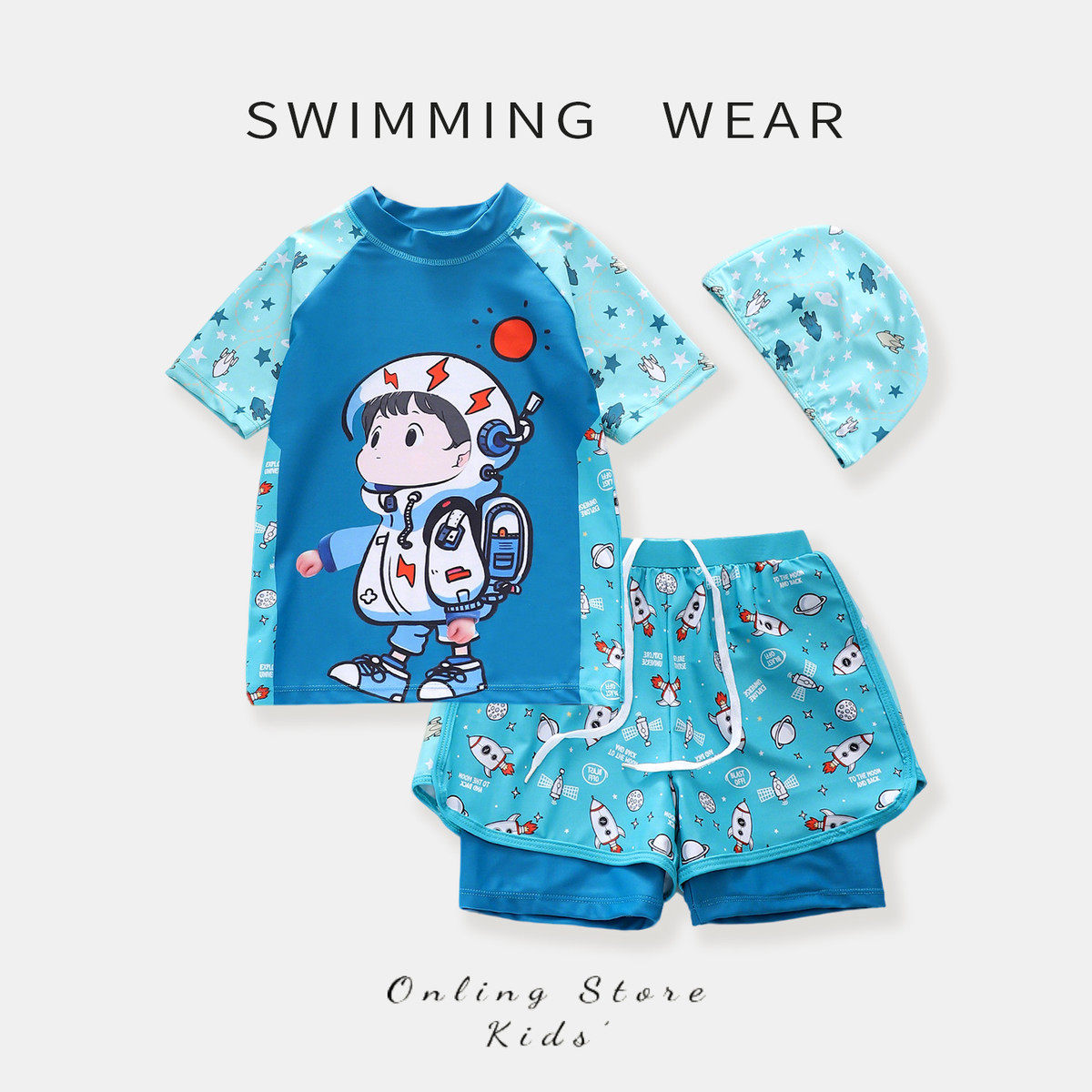 儿童泳衣男童2025新款男宝宝速干游泳衣分体套装男孩海边度假泳装,淘宝优惠券,粉丝福利购,淘宝优惠卷