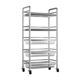 Stainless steel kitchen vegetable basket storage rack floor-standing multi-layer fruit and vegetable microwave storage rack multi-function storage rack