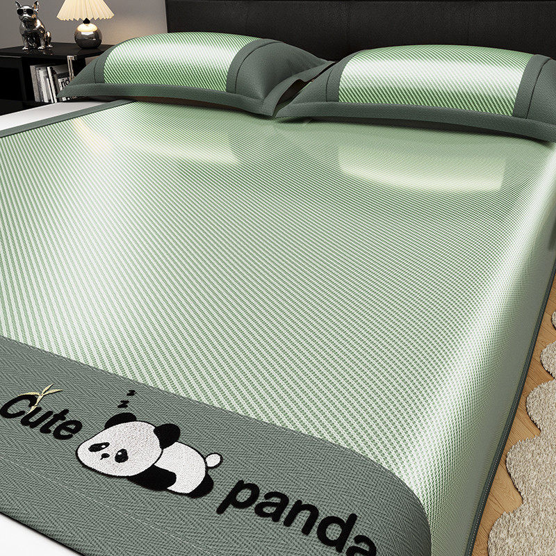 a类母婴级卡通冰丝凉席三件套可水机洗夏季软席子床笠款2025新款,淘宝优惠券,粉丝福利购,淘宝优惠卷