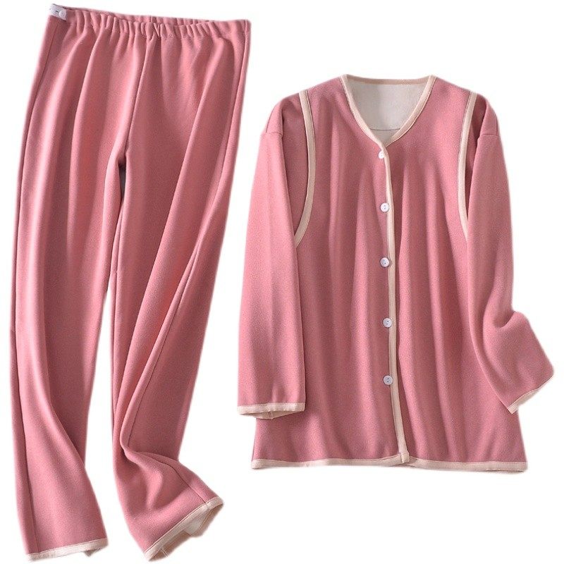 秋冬保暖德绒双面绒哺乳衣居服喂奶衣长袖长裤月子服两件套套装,淘宝优惠券,粉丝福利购,淘宝优惠卷