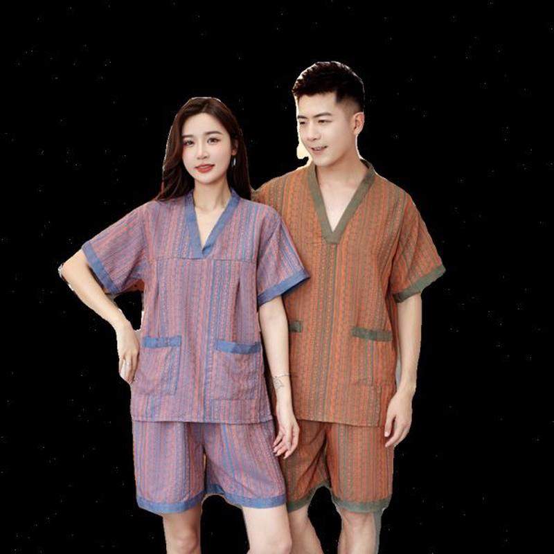 情侣款疗按摩码德采耳浴衣工厂默美足洗浴店汗蒸服女男大家居睡衣,淘宝优惠券,粉丝福利购,淘宝优惠卷