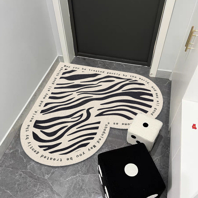 爱心入户门地垫丝圈玄关高级感换鞋进门门口地毯心形防滑门垫,淘宝优惠券,粉丝福利购,淘宝优惠卷