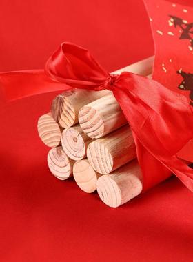 木棍乔迁之喜新居布置装饰用品仪式搬家柴火入宅礼品摆件黄金柴