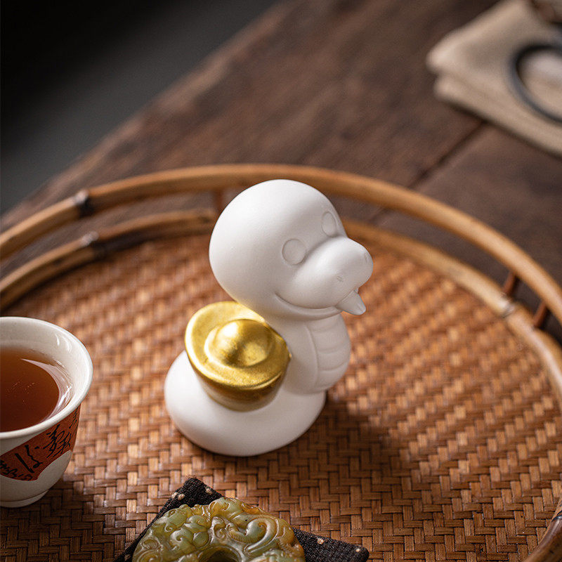 中式陶瓷十二生肖蛇年本命年摆件腰缠万贯生肖动物家居装饰品,淘宝优惠券,粉丝福利购,淘宝优惠卷