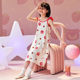 Nightgown Summer Nightgown Pure Cotton Gauze jupe parent-enfant de nuit de nuit