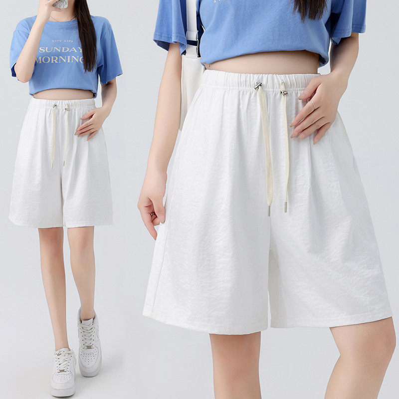 孕妇五分裤2025新款孕妇夏季外穿怀孕夏装薄款抽绳打底裤,淘宝优惠券,粉丝福利购,淘宝优惠卷