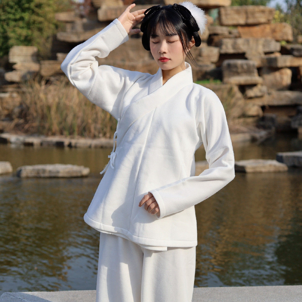 加绒加特厚中衣裤秋冬保暖内搭日常居家休闲大码白色男女交领,淘宝优惠券,粉丝福利购,淘宝优惠卷