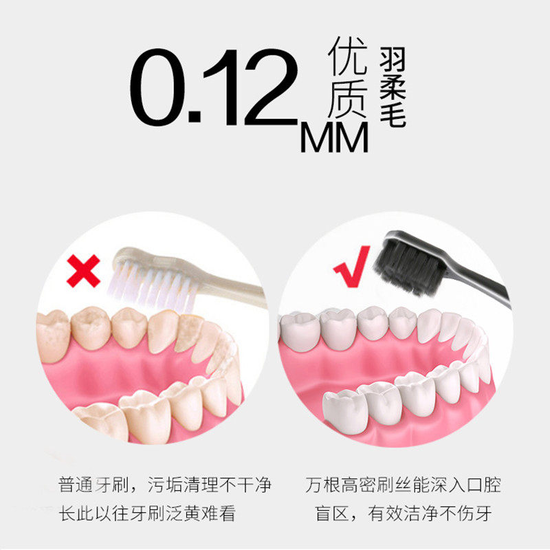 三笑超软宽头竹炭万毛孕妇牙刷月子软毛牙龈敏感成人庭3支装,淘宝优惠券,粉丝福利购,淘宝优惠卷