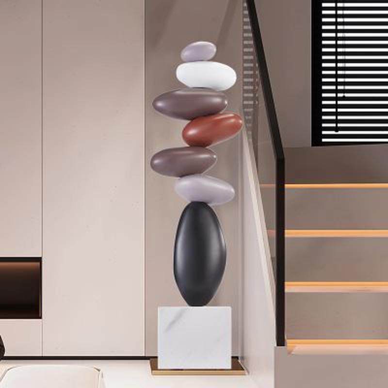 时来运转大型软装落地摆件侘寂风客厅电视柜沙发旁边乔迁新居礼品,淘宝优惠券,粉丝福利购,淘宝优惠卷