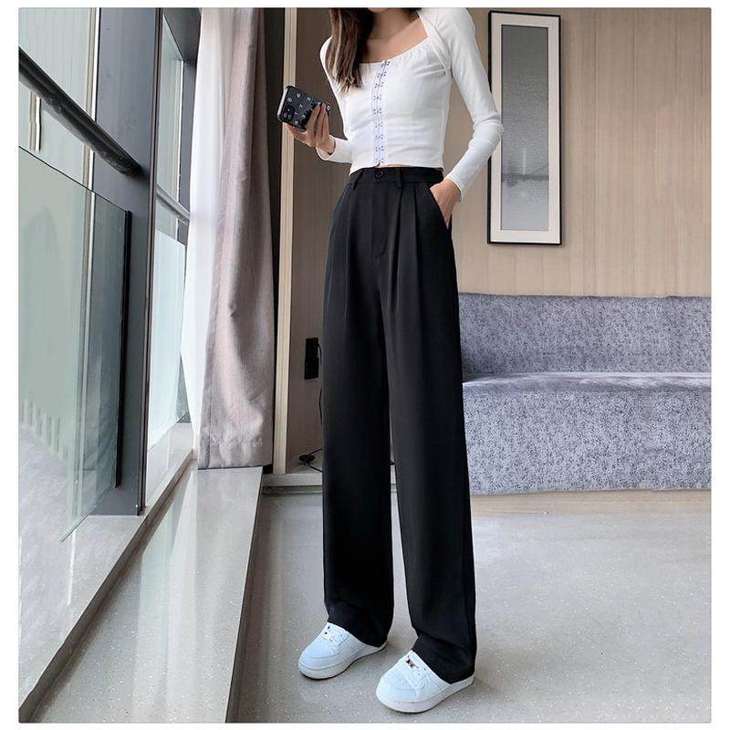 垂感显瘦百搭阔腿裤女春夏宽松气质拖地直筒子ins,淘宝优惠券,粉丝福利购,淘宝优惠卷