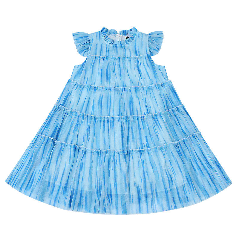 小清新扎染雪纺大童夏季时尚气质宽松休闲小飞袖,淘宝优惠券,粉丝福利购,淘宝优惠卷