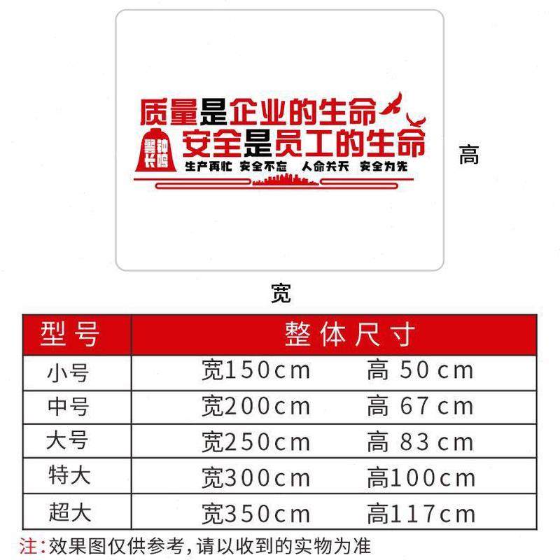 房车布置办公室墙贴纸企业文化墙间宣传工地量质安全生产标语工厂,淘宝优惠券,粉丝福利购,淘宝优惠卷