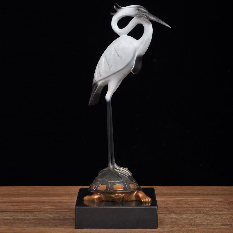 彩铜龟鹤延年摆件松鹤铜龟家居客厅装饰品送老人长辈祝贺寿礼品,淘宝优惠券,粉丝福利购,淘宝优惠卷