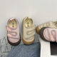 Frühling und Sommer großes Loch hohl transparentes Mesh Semi-Sandalen Koreanische Internet-Promi Casual Schuhe für Männer und Frauen Kinder Klettmutter Zehenschuhe