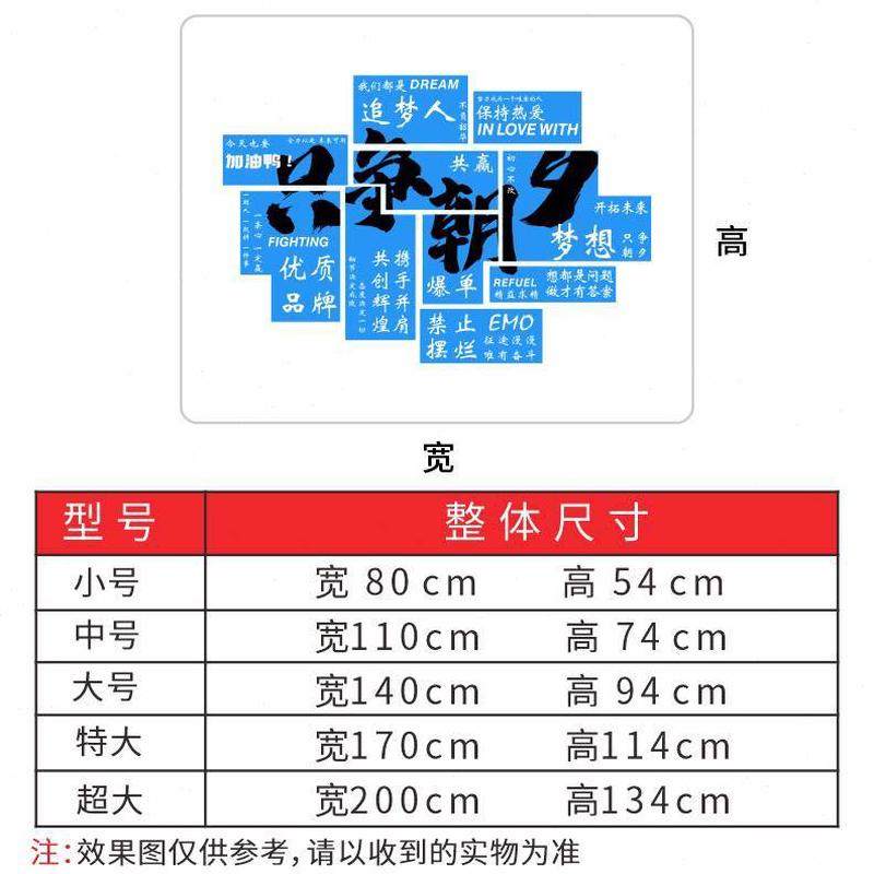 励志标语墙贴布置公司办公室墙面装饰团队背景墙会议室企业文化墙,淘宝优惠券,粉丝福利购,淘宝优惠卷