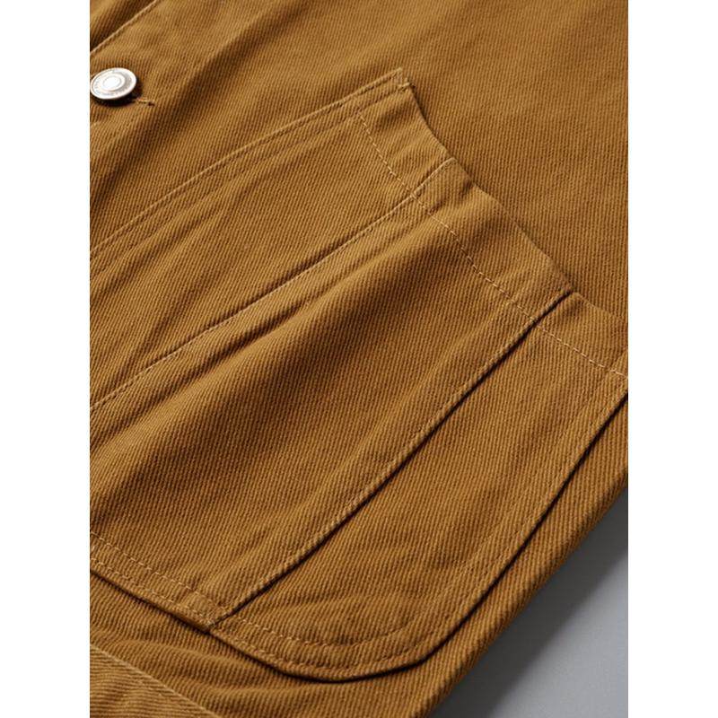 马甲男纯色美式工装时尚2025春夏季休闲户外黄色牛仔,淘宝优惠券,粉丝福利购,淘宝优惠卷