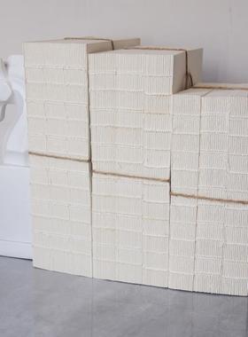 裸脊线装装饰书 样板房售楼处摆场仿真书 简约现代记事本道具书