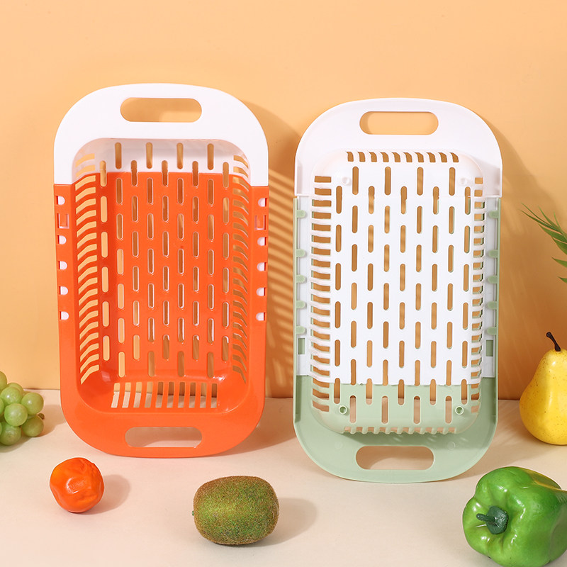 可伸缩沥水篮洗菜盆双层厨房家用水果盘洗碗池水槽置物架滤水篮子,淘宝优惠券,粉丝福利购,淘宝优惠卷