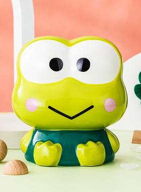 陶瓷存钱罐女孩可爱储蓄罐可存可取创意家用卡通摆件生日礼物女生