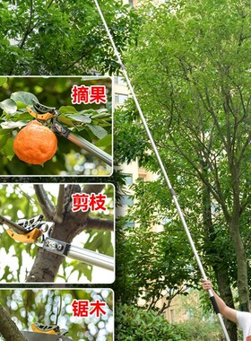 摘果神器修枝剪伸缩高空摘水果剪刀加长采摘器荔枝枇杷龙眼高枝剪