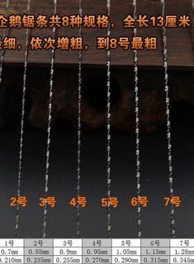 德国进口企鹅牌曲线锯迷你细锯条手用小型高碳钢钢丝木工拉花锯条