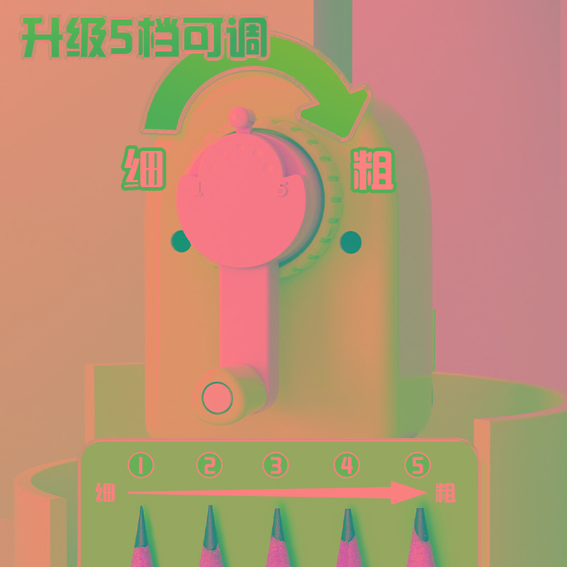 晨光省力型削笔机卷笔刀儿童小学生专用铅笔削笔器转笔刀手摇