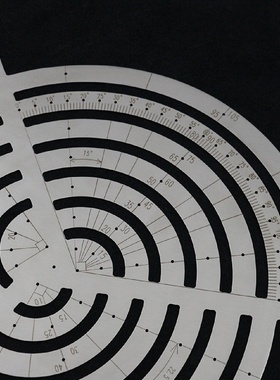 曲线尺云尺绘图角尺蚊香尺手工DIY皮具圆角弧线R角定规画线模板尺