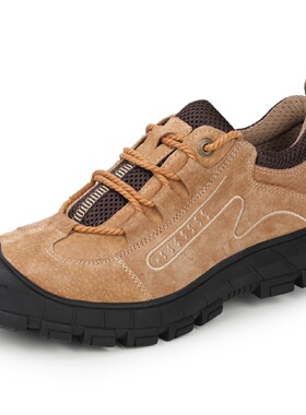 劳保鞋男款防砸防刺穿反绒皮焊工耐磨鞋防烫工地轻便安全防护鞋