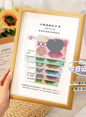私人订制相框摆件高级送闺蜜男女朋友情侣爸妈男女孩生日礼物