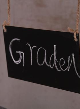 复古田园花架实木黑板小推车摆件阳台花店落地置物架家居店铺