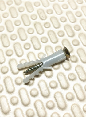 白色塑料膨胀管膨胀螺栓螺丝胶塞胶粒带刺PE方型膨胀管6mm