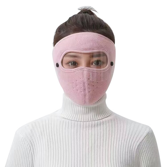 秋冬季全脸护脸保暖口罩高颜值骑行防寒骑车防风摩托车面罩护耳