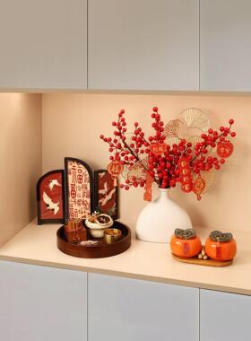 客厅玄关酒柜摆件套装香薰石2026新年氛围布置装饰乔迁新居礼物