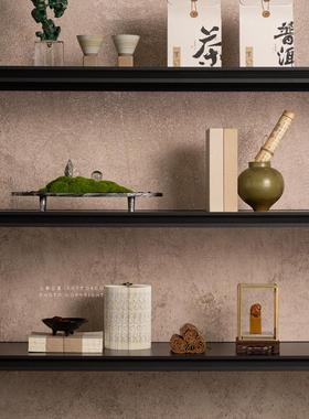 宋代美学新中式样板间摆件办公室茶室书房书柜展示柜搭配软装饰品