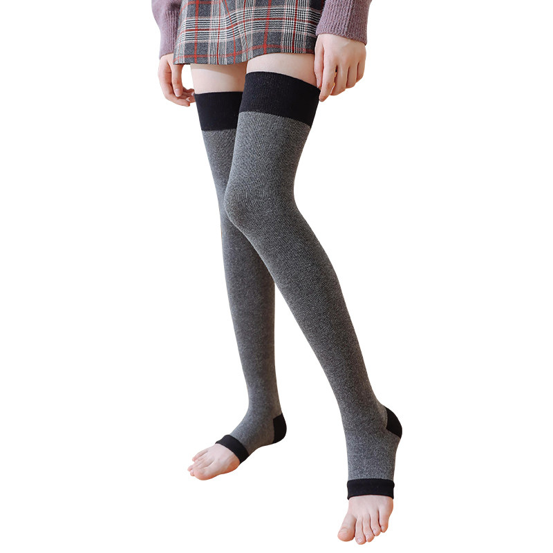 长筒过膝袜子女踩脚瑜伽护小腿袜套女防滑保暖包护膝盖脚套腿冬季,淘宝优惠券,粉丝福利购,淘宝优惠卷