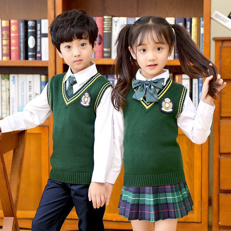 幼儿园园服校服套装定做春秋款男女童装毛衣背心学院风小学生班服,淘宝优惠券,粉丝福利购,淘宝优惠卷