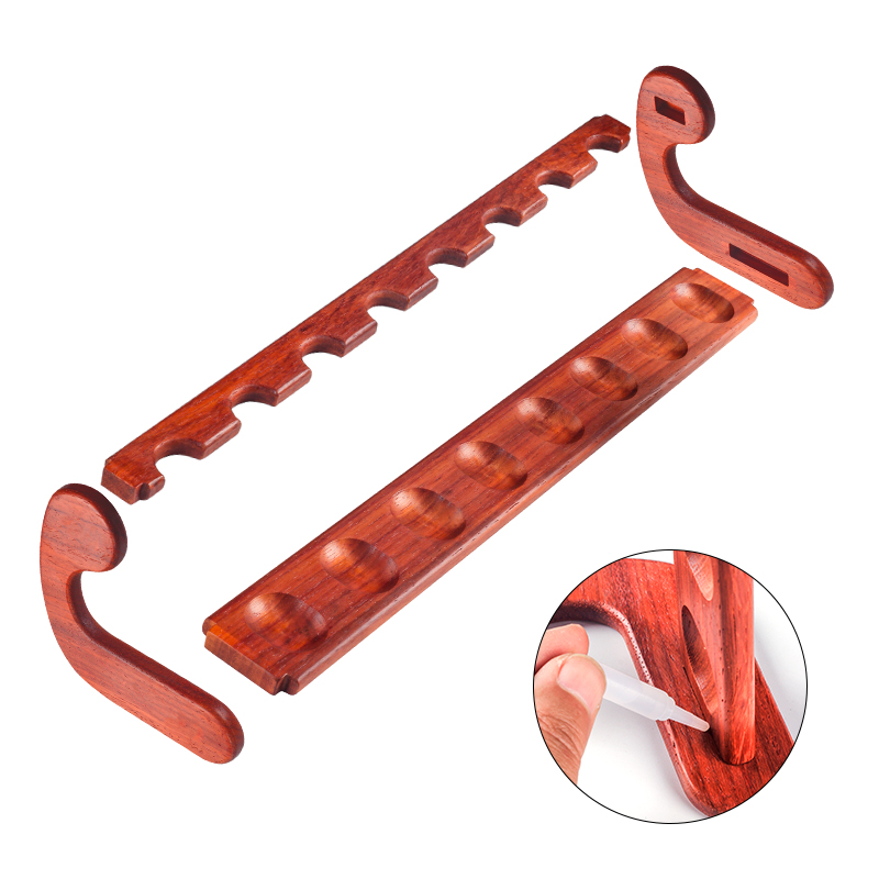 花梨木烟斗架八位单层实木斗架子家用便携展示架座斗拖支架收纳 - 图1