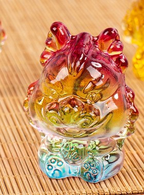 淄博博山陶瓷琉璃大观园手工琉璃龙摆件十二生肖龙招财吉祥摆件