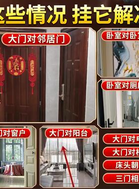 五帝钱葫芦挂件门对门雷击桃木真品莲话铜钱入户门口大门邻居客厅