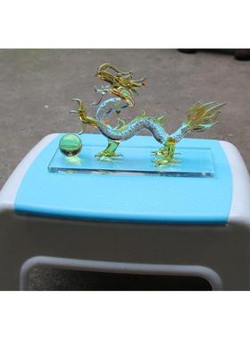 龙摆件白水晶龙商务礼品开 业办公工艺礼品摆饰12十二生肖送领导