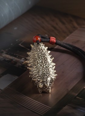 海参手把件男士随身把玩办公室工位解压手掌按摩神器创意铜工艺品