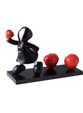 现代抽象滑板冲浪造型物雕塑树脂艺术售楼处工艺品