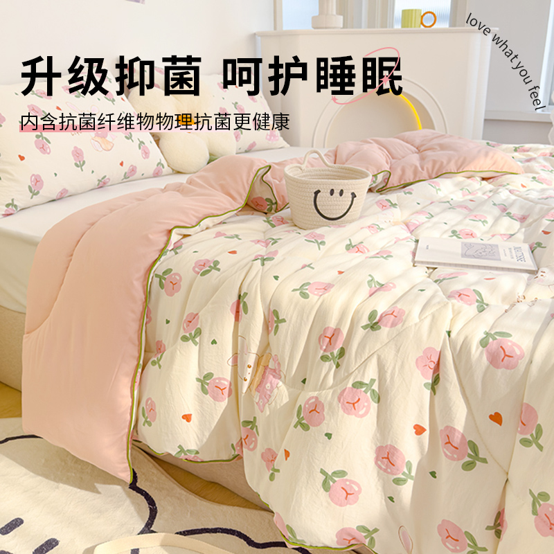 大豆纤维被子被芯加厚冬被宿舍单人冬季保暖春秋被夏凉空调被儿童 - 图3