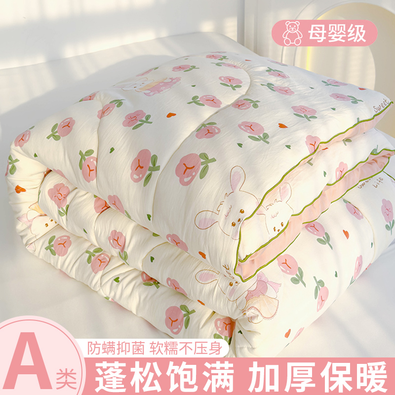 大豆纤维被子被芯加厚冬被宿舍单人冬季保暖春秋被夏凉空调被儿童 - 图0