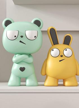 面趣味摆件爱办qw001公室工位桌解压房创意可儿童间装饰品客厅治