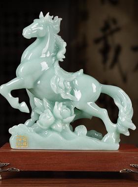 玉石客马到成功财招件玄关电视摆柜房间厅MX917创意老板办公室装