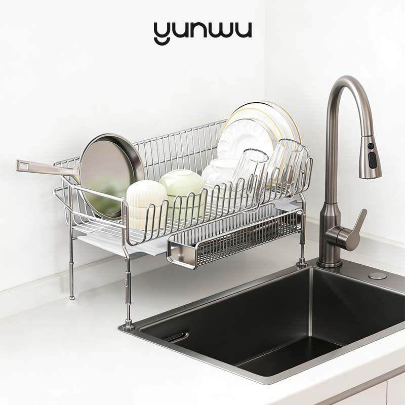 云生活 304不收锈钢窗台平台两用可物304CTLSL调节高度水沥篮碗碟,淘宝优惠券,粉丝福利购,淘宝优惠卷