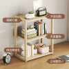 Desktop bookshelf storage rack office file rack small bedroom table solid wood simple bookcase wooden storage rack