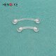 Hypoallergenic plastic invisible navel nail navel ring buckle sheath transparent soft rod eyebrow nail eyebrow ring piercing jewelry for men and women